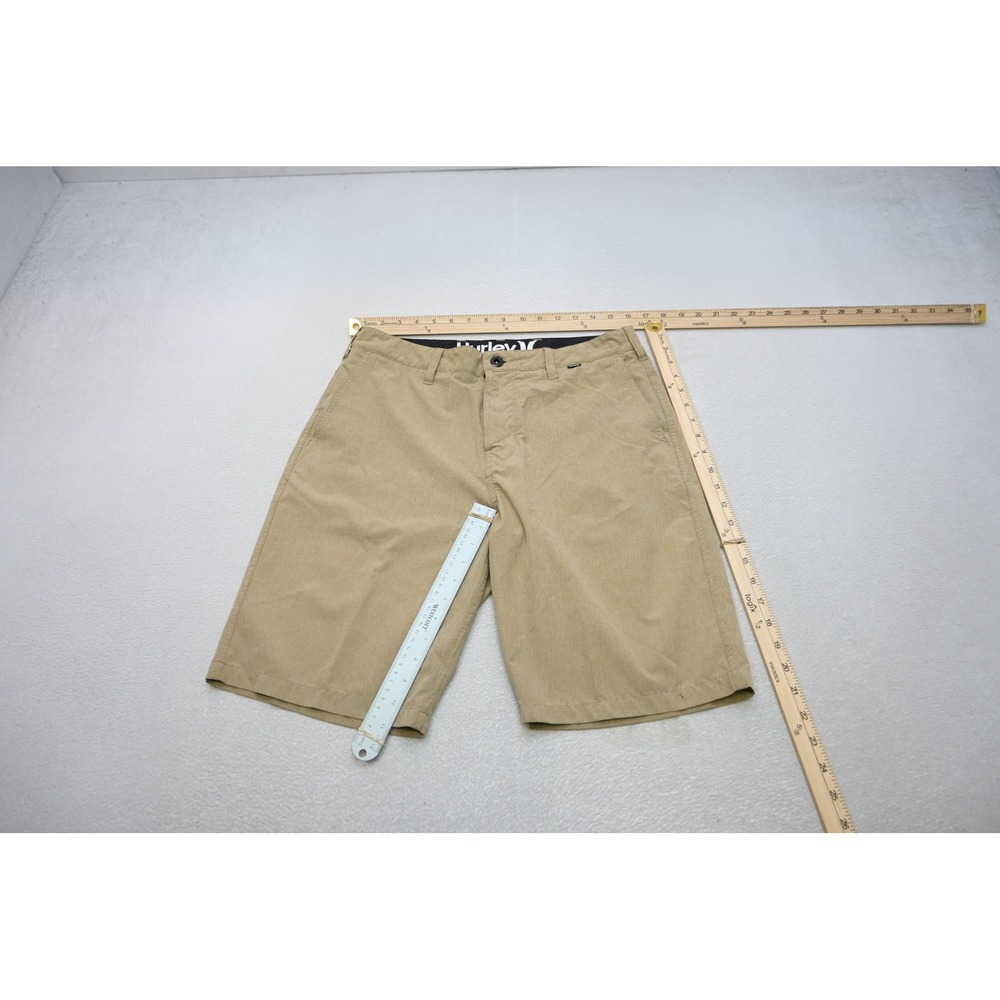 Hurley Phantom Walk Shorts Men 32 Khaki Tan Hybrid Quick Dry Excellent